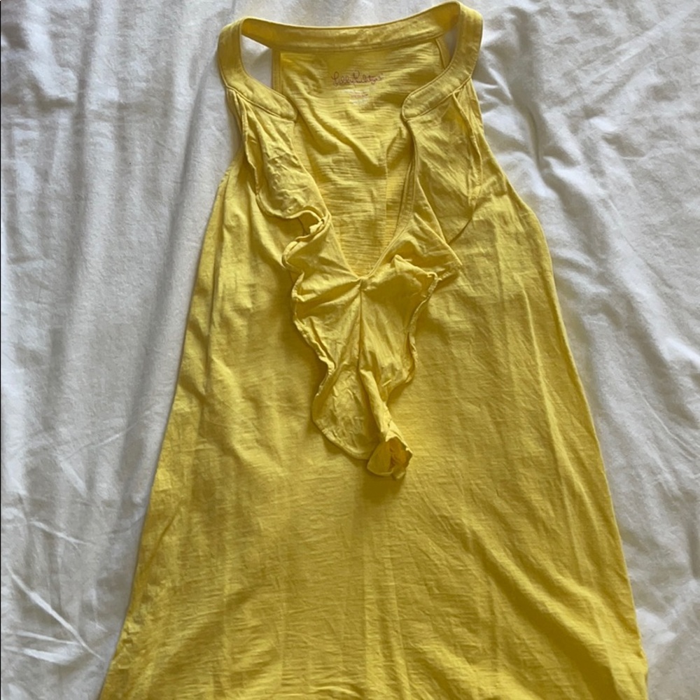 Yellow Lilly Pulitzer tank